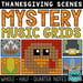 Thanksgiving Mystery Music Grids - Whole, Half, and Quarter Notes